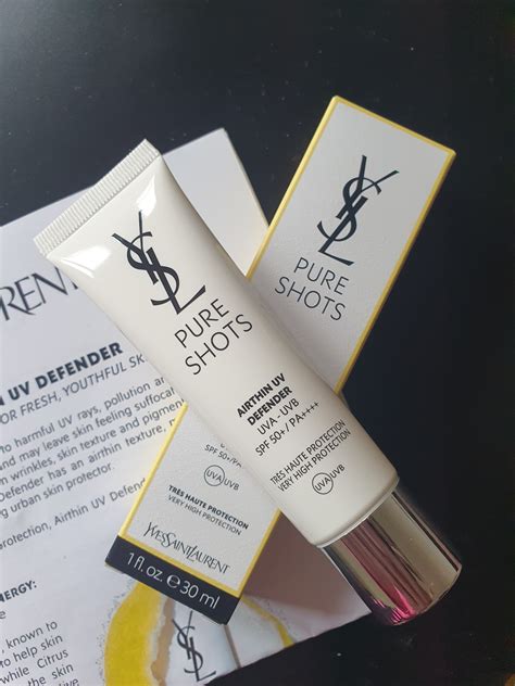 ysl pure shots airthin uv defender review|Yves Saint Laurent Pure Shots Airthin U.